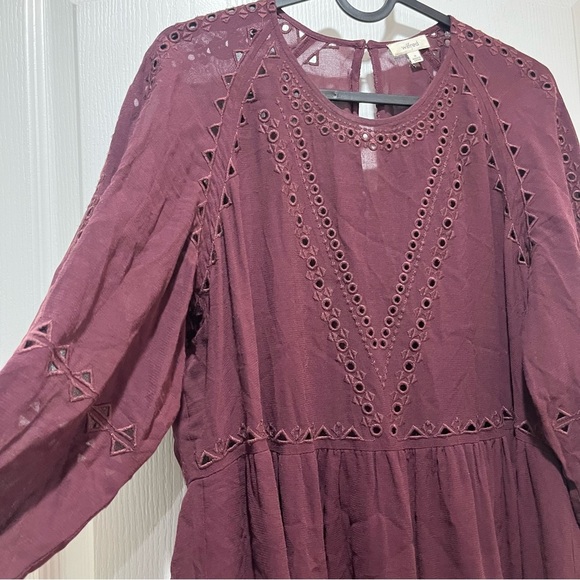 Wilfred Aritzia Maroon Mini Dress, Size Medium​ - Picture 5 of 6
